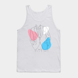 trans man illustration Tank Top